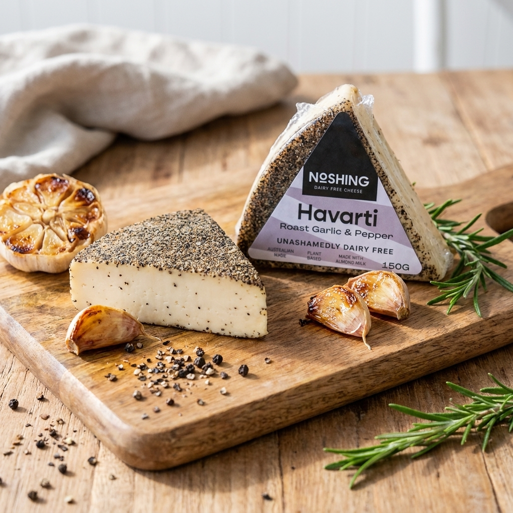 Havarti Roast Garlic Black Pepper 150g