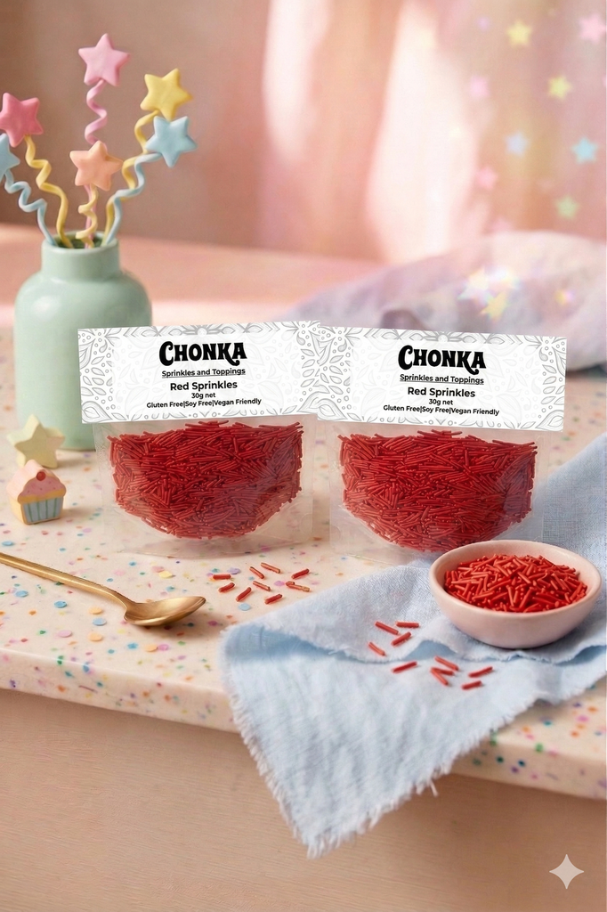 Red Sprinkles 30g 
