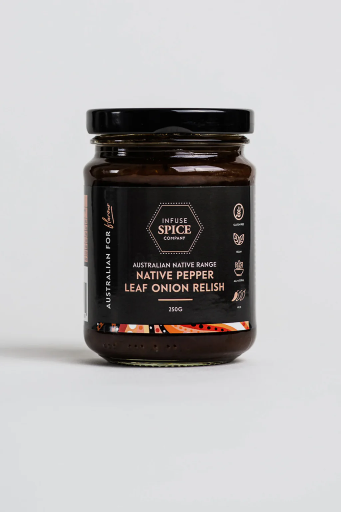 Infuse Spice Co Native Pepper Leaf Onion Relish 250g